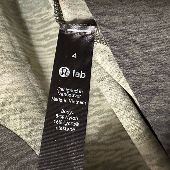 Lululemon LAB Wrap it Up Belted Midi Dress 4 sage green sweat wicking stretch - Picture 10 of 10